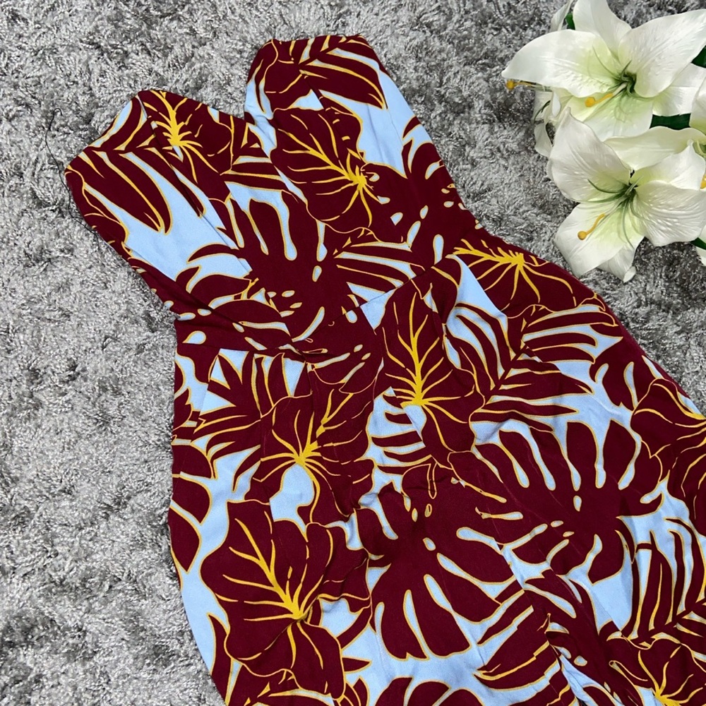 H&M conscious tiki tropical jumpsuit